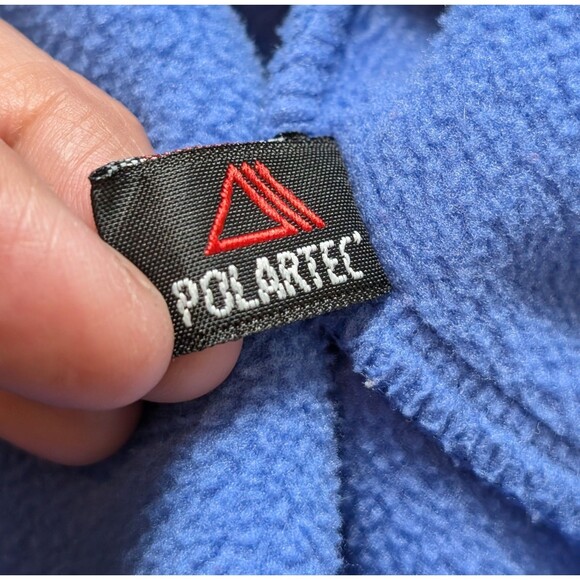 LL Bean Size XS Blue Full Zip Fleece Jacket Polartec Women's Outdoors Preppy - Picture 11 of 11